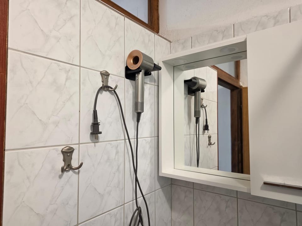 Bathroom, hair dryier
