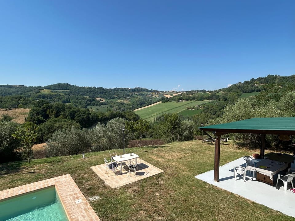 Patio, Natural landscape, Mountain view