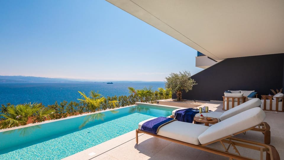 Day, Seating area, Pool view, Sea view, Swimming pool