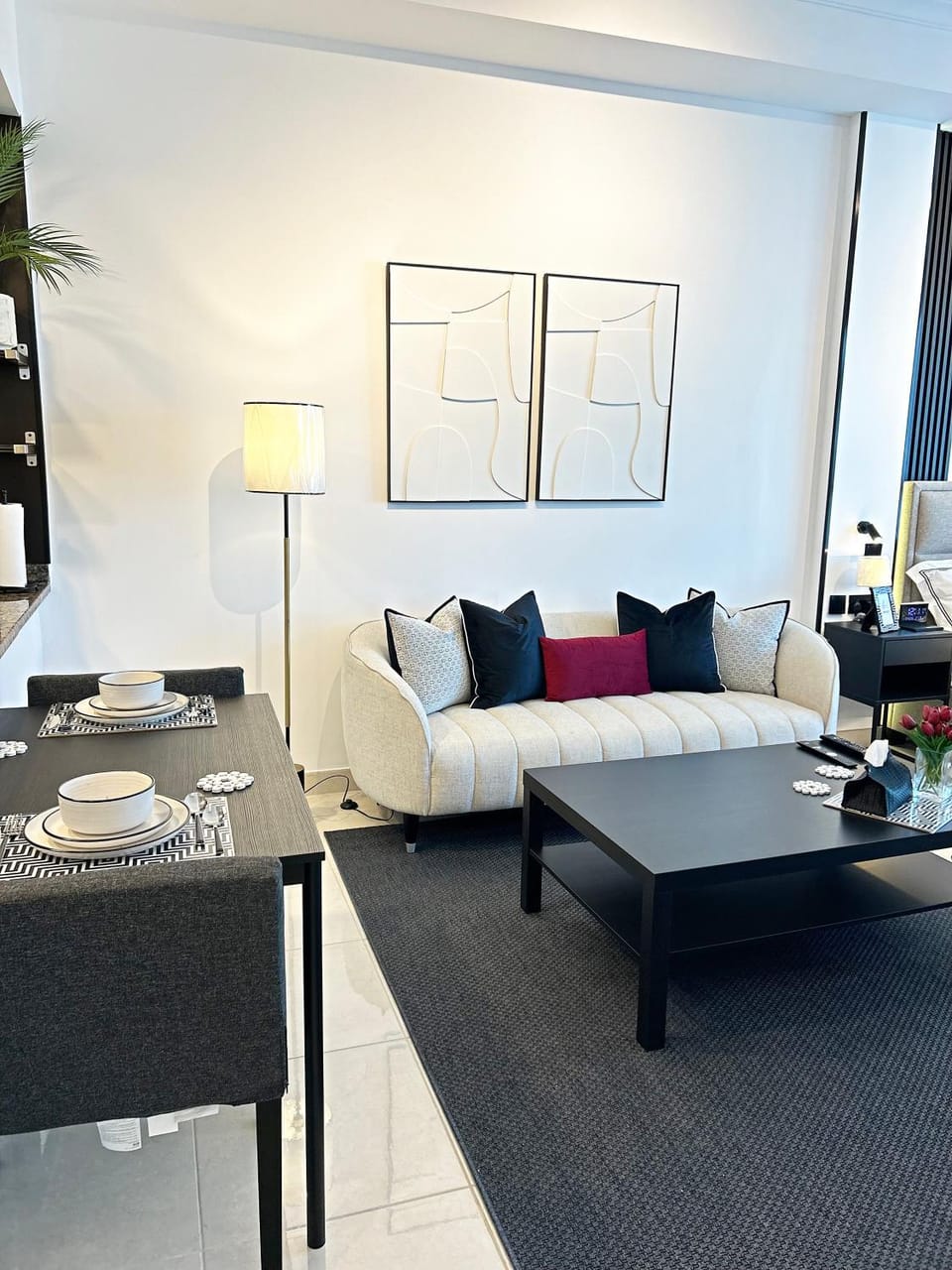 Living room, Seating area, Dining area