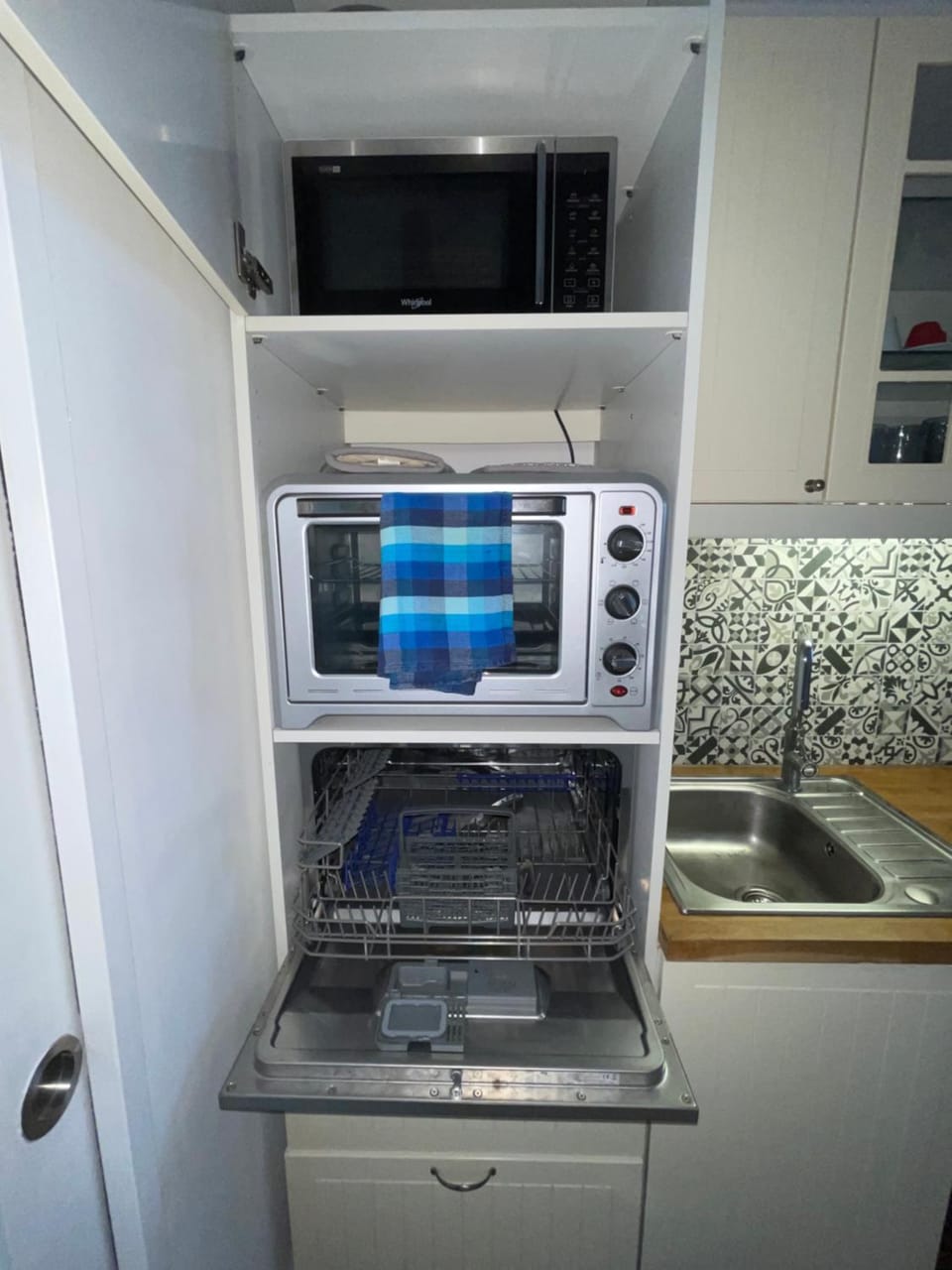 dishwasher, microwave, oven