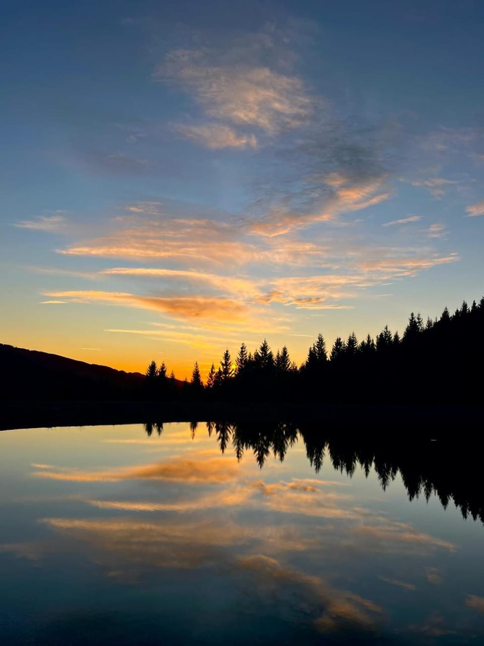 Natural landscape, Lake view, Sunset