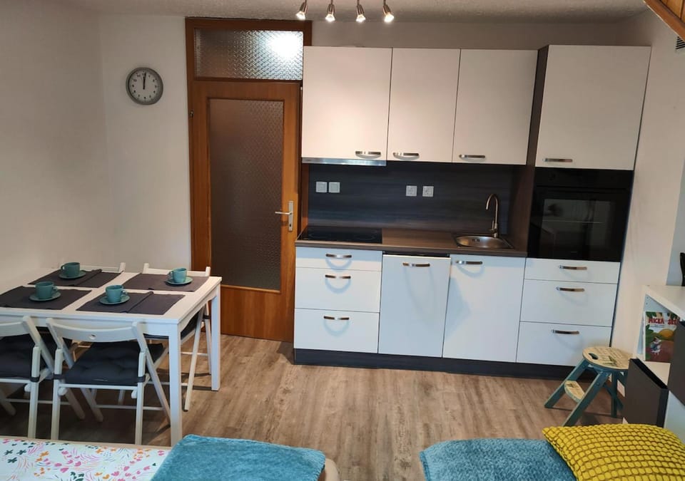 Kitchen or kitchenette, Dining area, oven