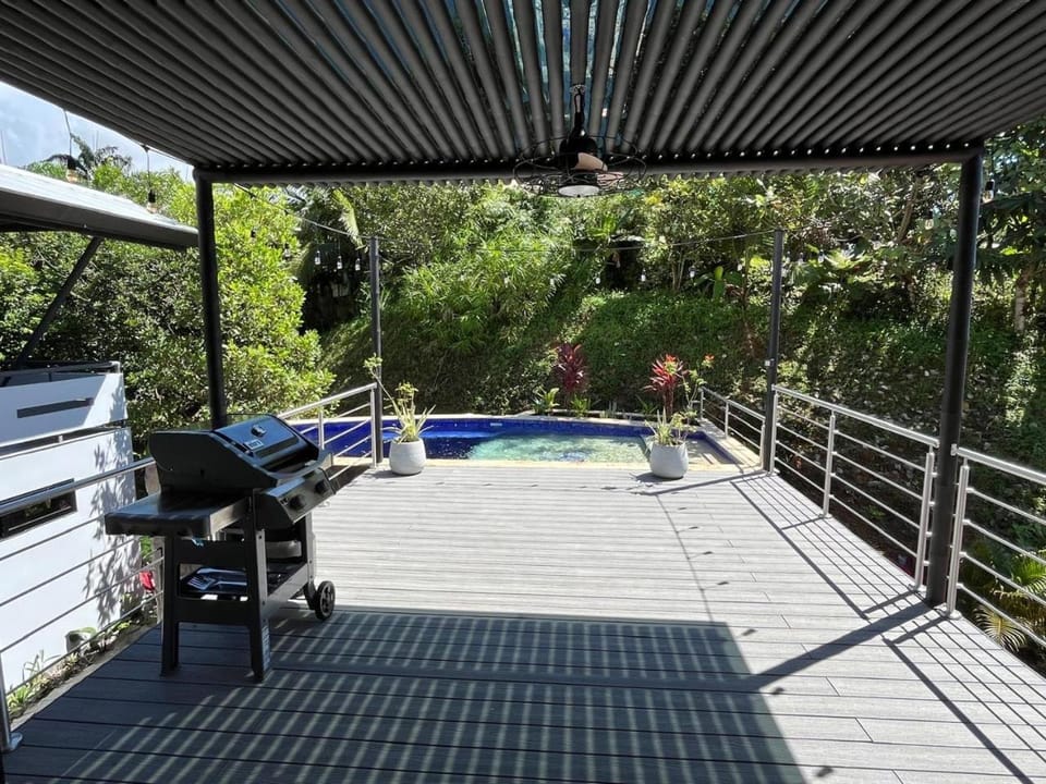 Patio, BBQ facilities, Swimming pool