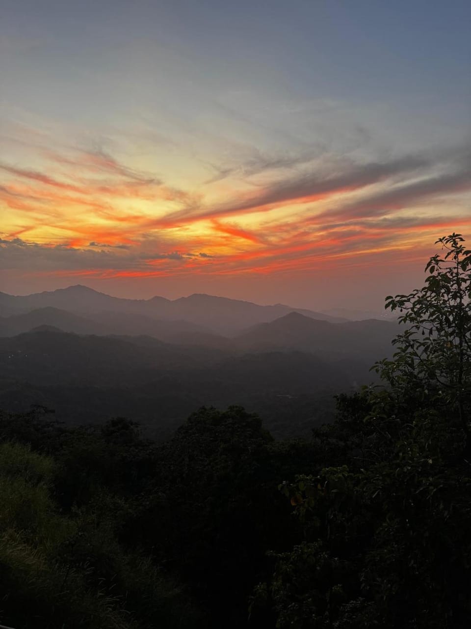 Natural landscape, Mountain view, Sunset