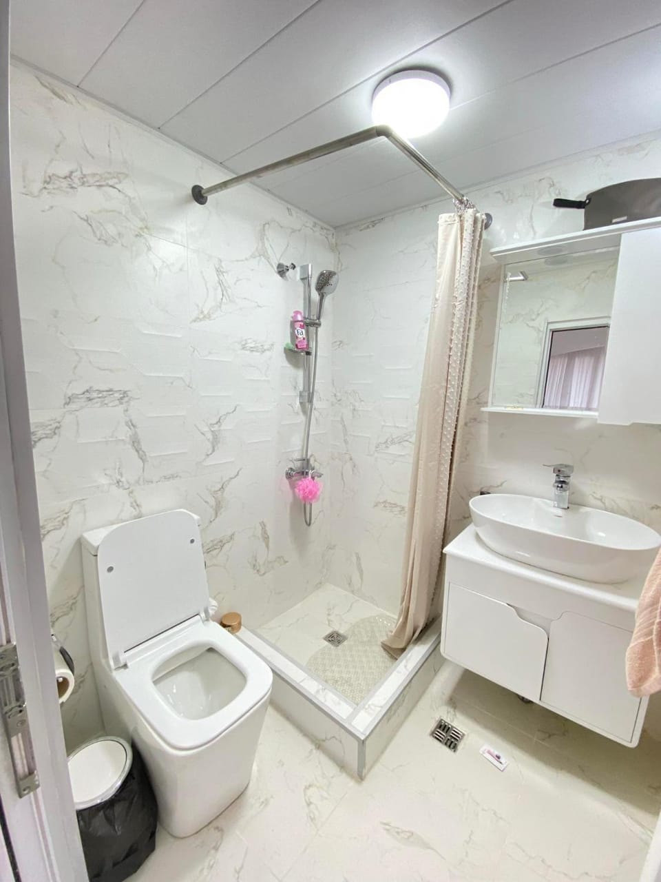Shower, Toilet, towels