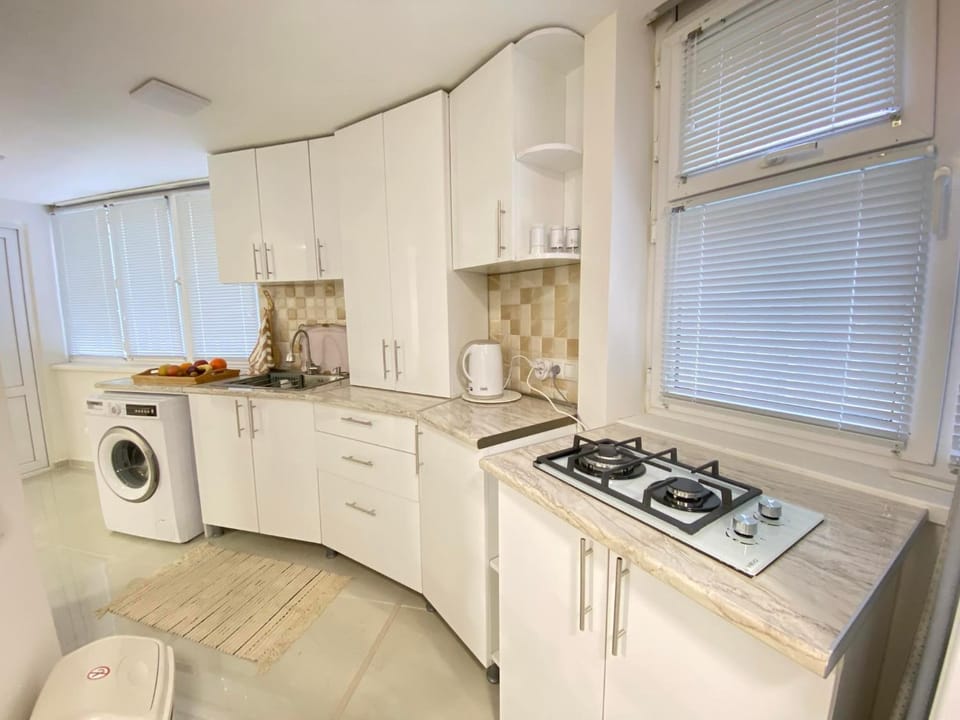 Coffee/tea facilities, Kitchen or kitchenette, dishwasher, oven, stove, toaster, washing machine