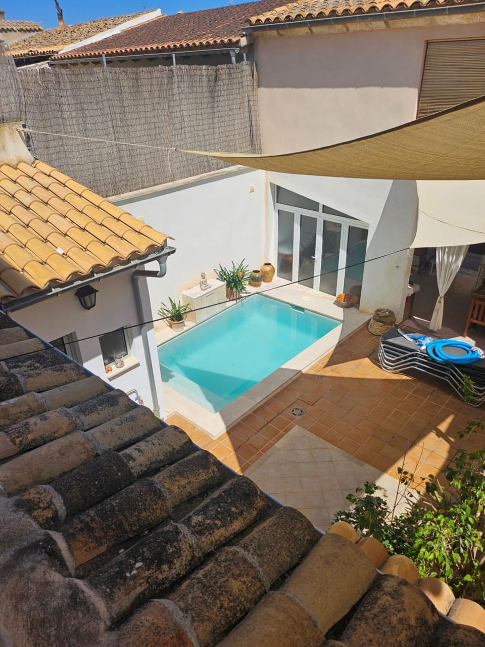 Patio, Pool view