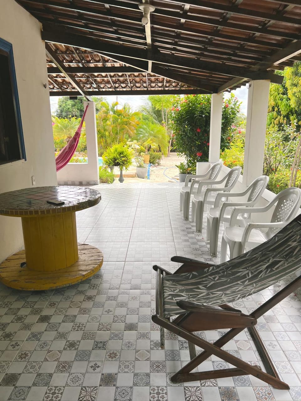 Patio, Garden view, sunbed