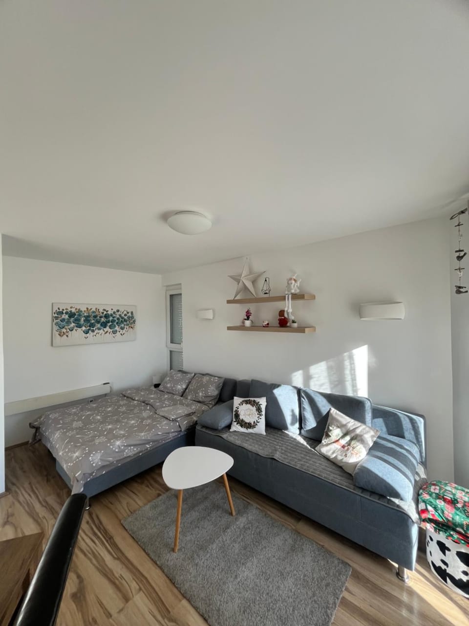 Bed, Living room