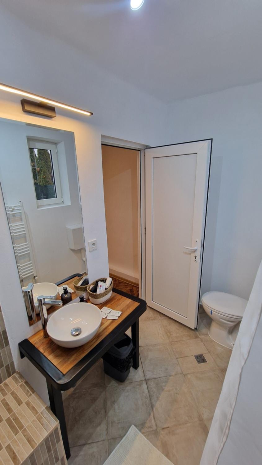 Shower, Toilet, Bathroom, hair dryier