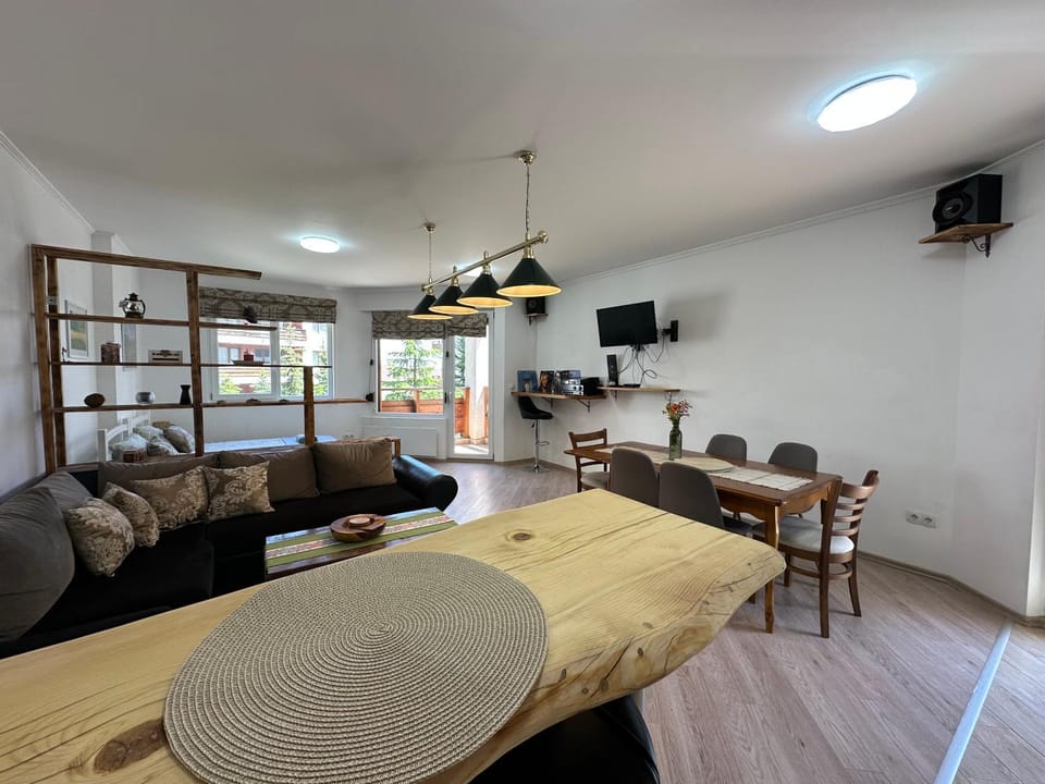 Communal lounge/ TV room, TV and multimedia, Kitchen or kitchenette, Living room, Seating area, Dining area