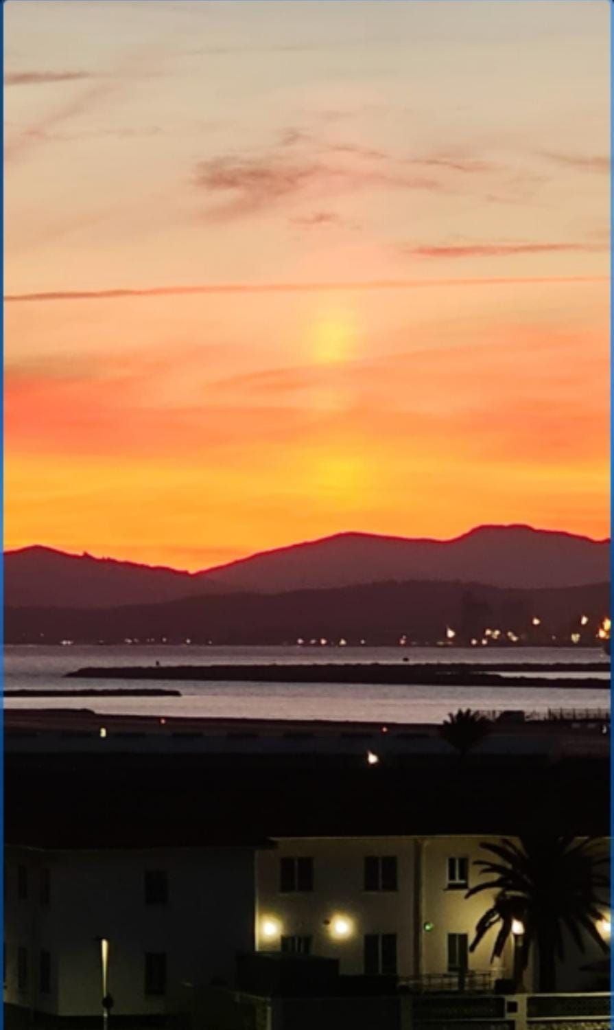 Mountain view, Sunset