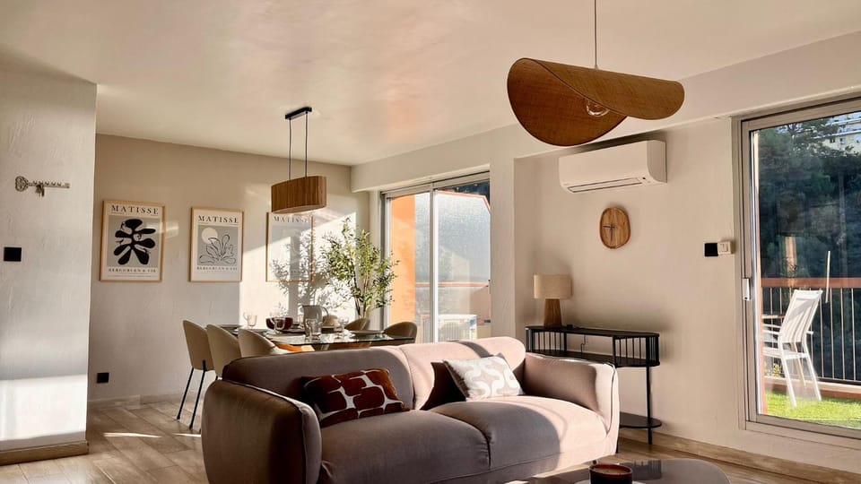 L Olivier - Vue mer - Clim - Piscine - Tennis - 6p Apartment in Nice