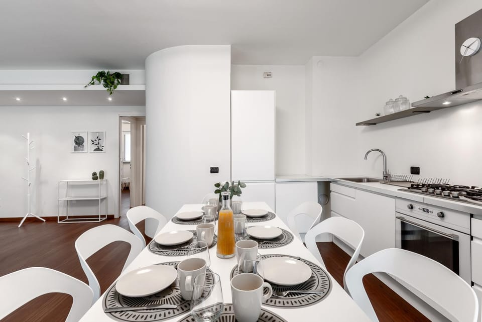 Dining area, dishwasher, oven, stove