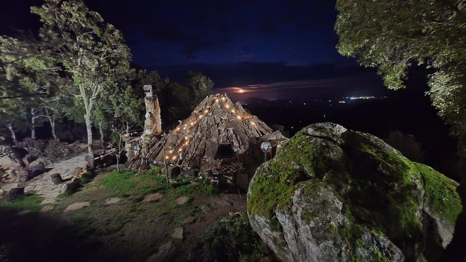 Night, Natural landscape, Mountain view