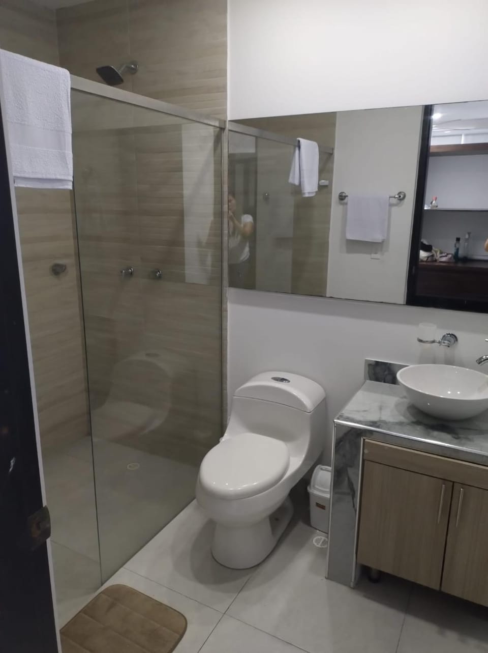 Shower, Bathroom, towels