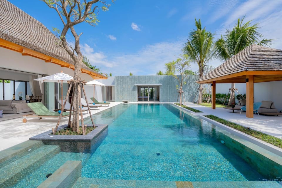 Property building, Patio, Day, Swimming pool