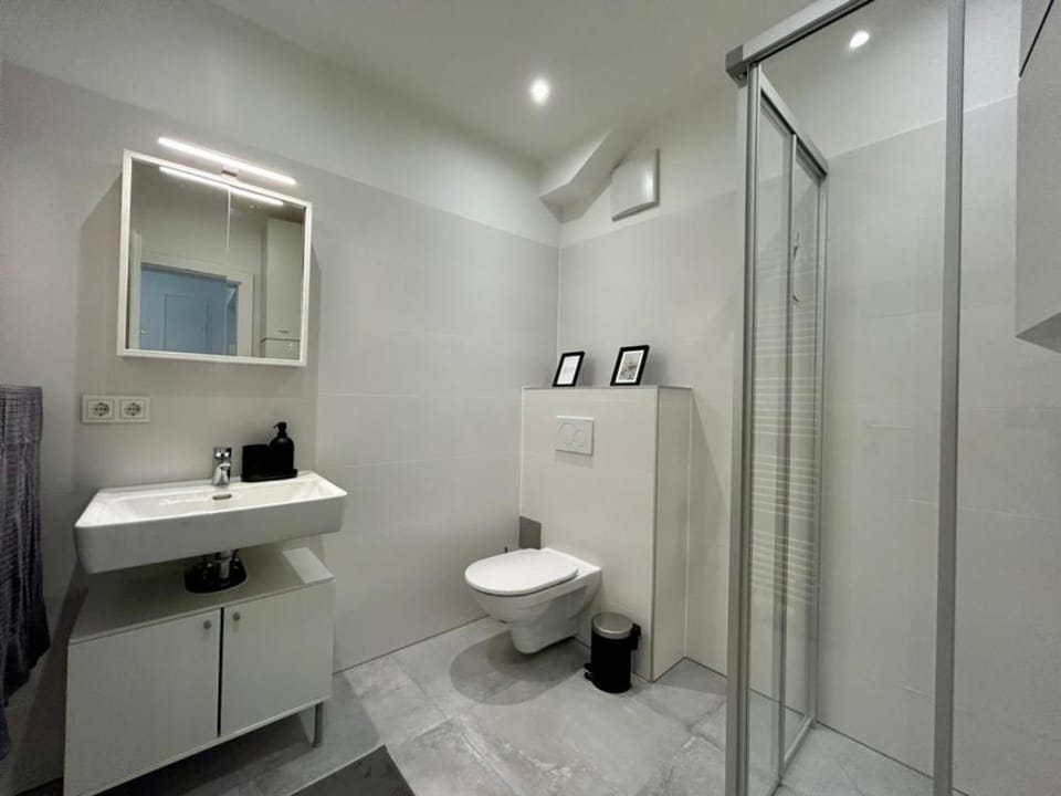 Shower, Toilet, Bathroom, towels