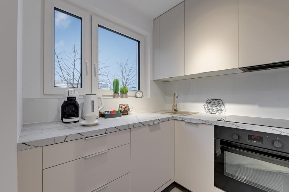 Coffee/tea facilities, Kitchen or kitchenette, dishwasher, stove