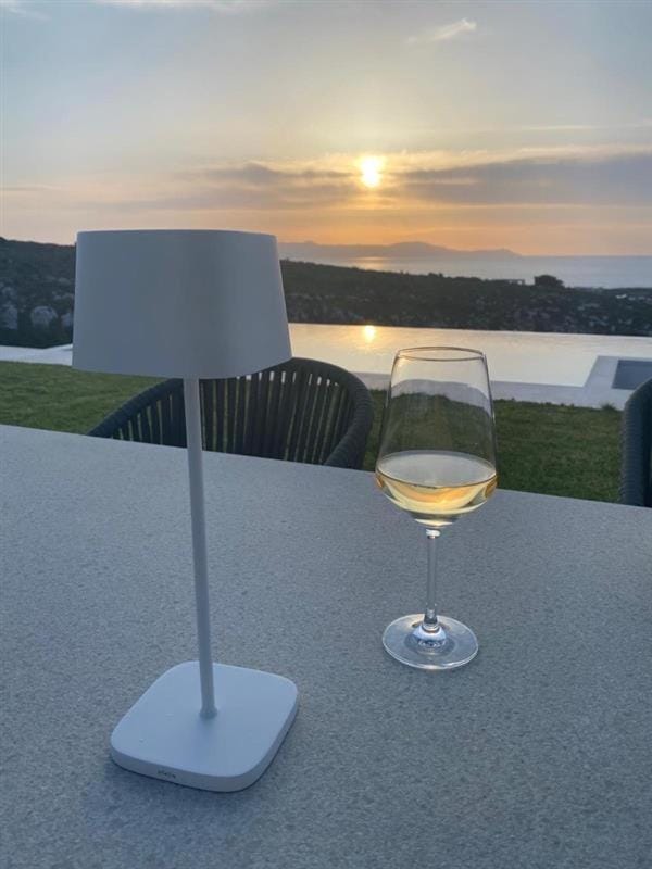 Natural landscape, Dining area, Sea view, Sunset