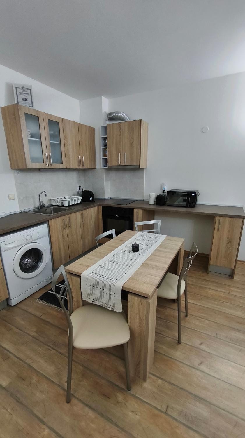 Kitchen or kitchenette, Living room, Dining area