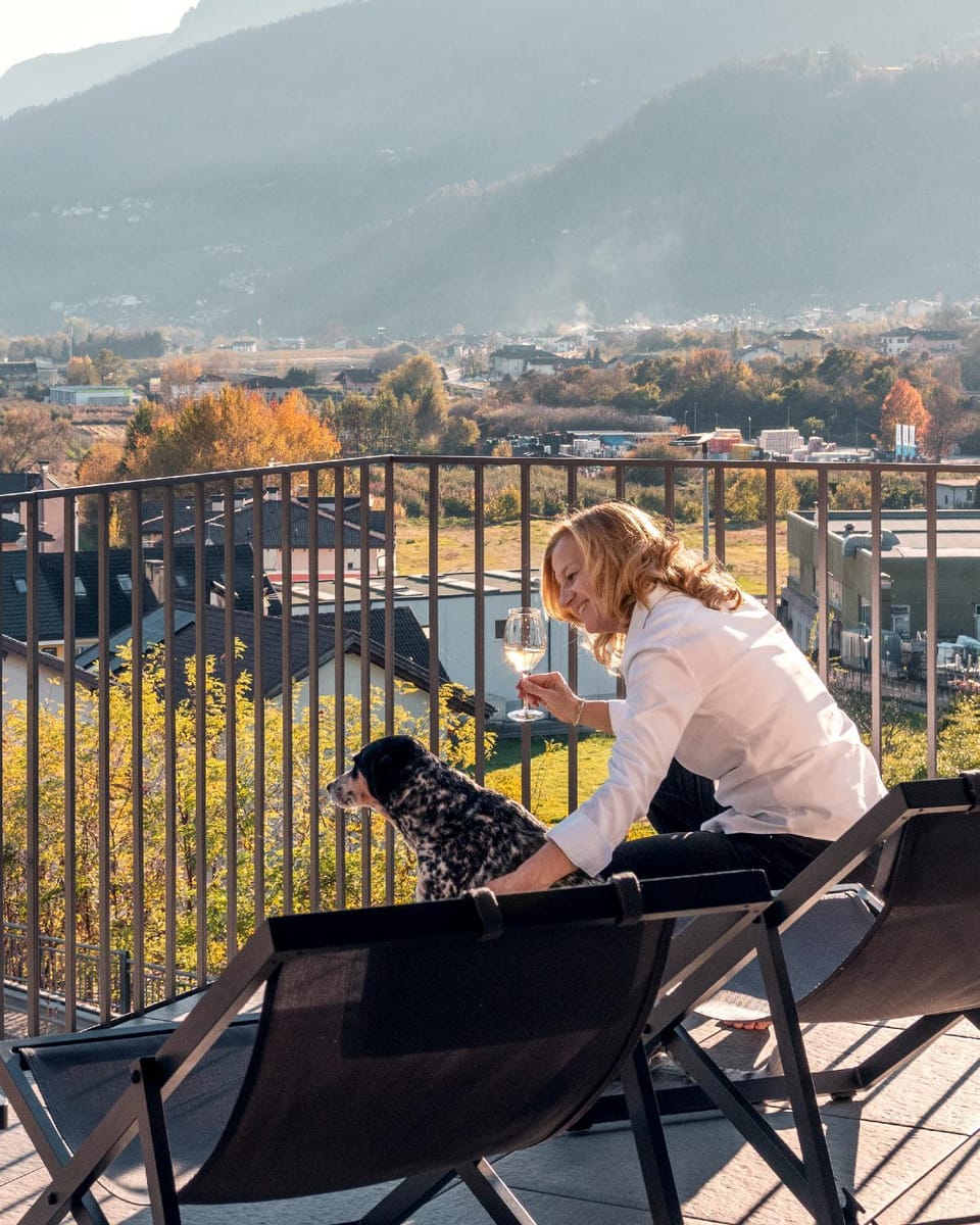 Bird's eye view, Balcony/Terrace, Mountain view