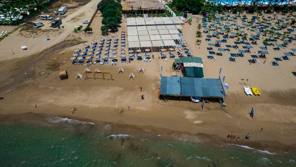Day, Bird's eye view, Beach, sunbed
