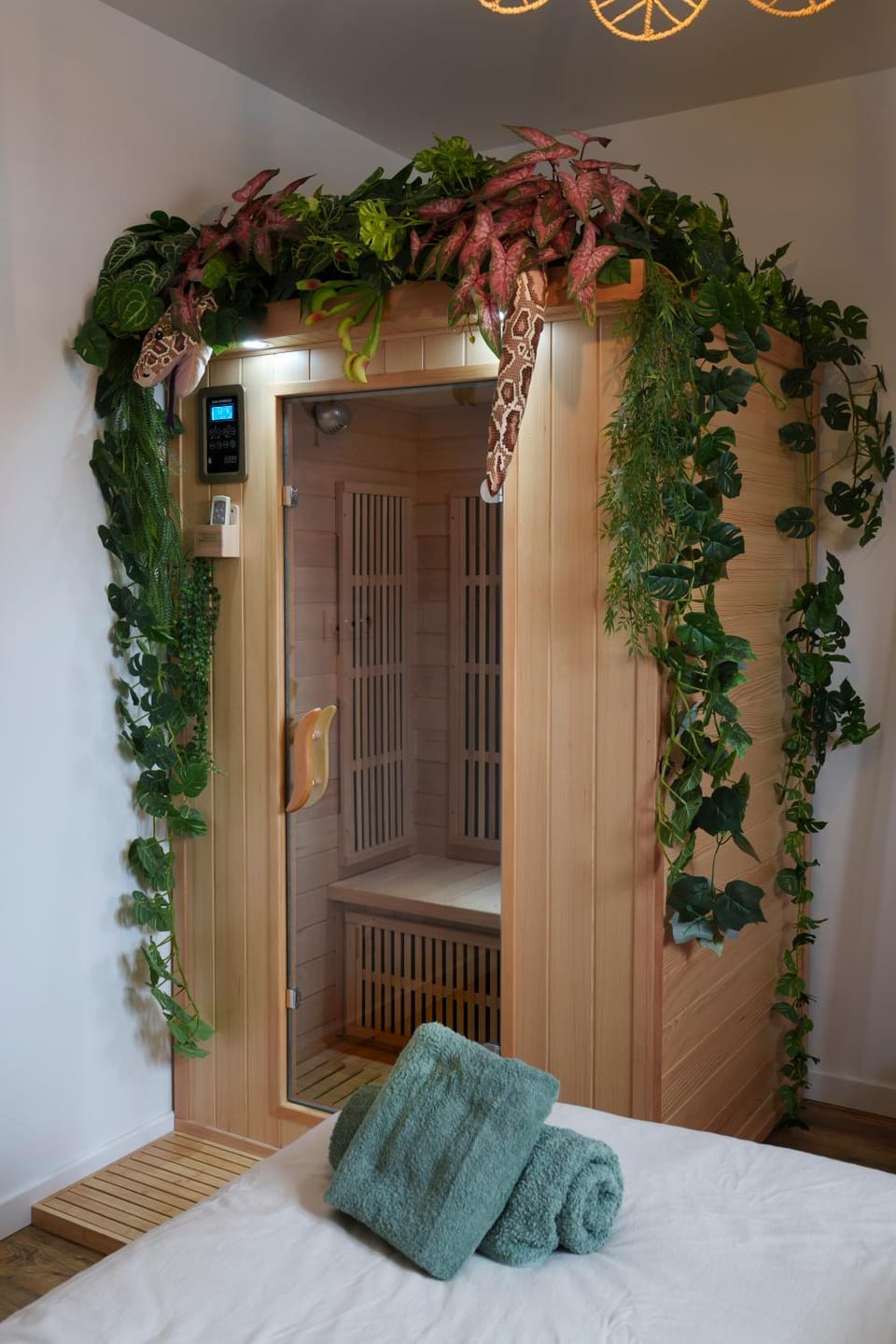 Sauna, Sauna, Decorative detail, Decorative detail