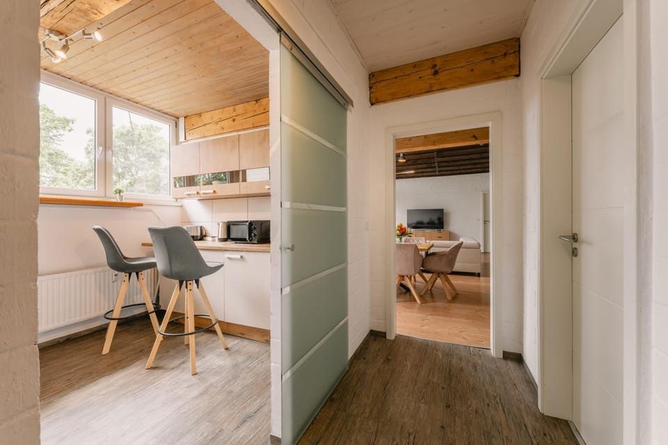 Kitchen or kitchenette, Living room, Dining area