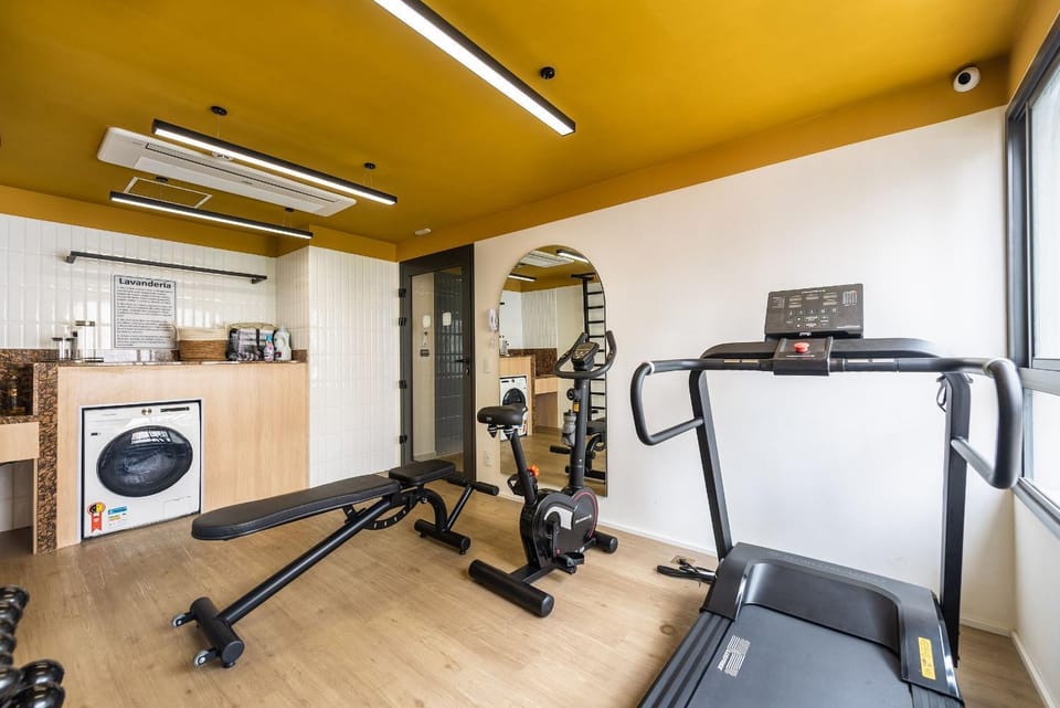 Modernos Studios no Brooklin com AC | Delfhy Apartment in Sao Paulo City