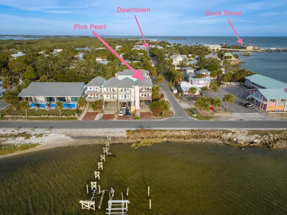 Unbeatable sunset views over the Gulf House in Cedar Key