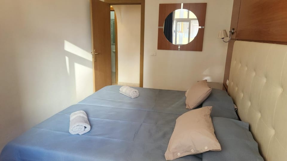 Property building, Living room, Bedroom