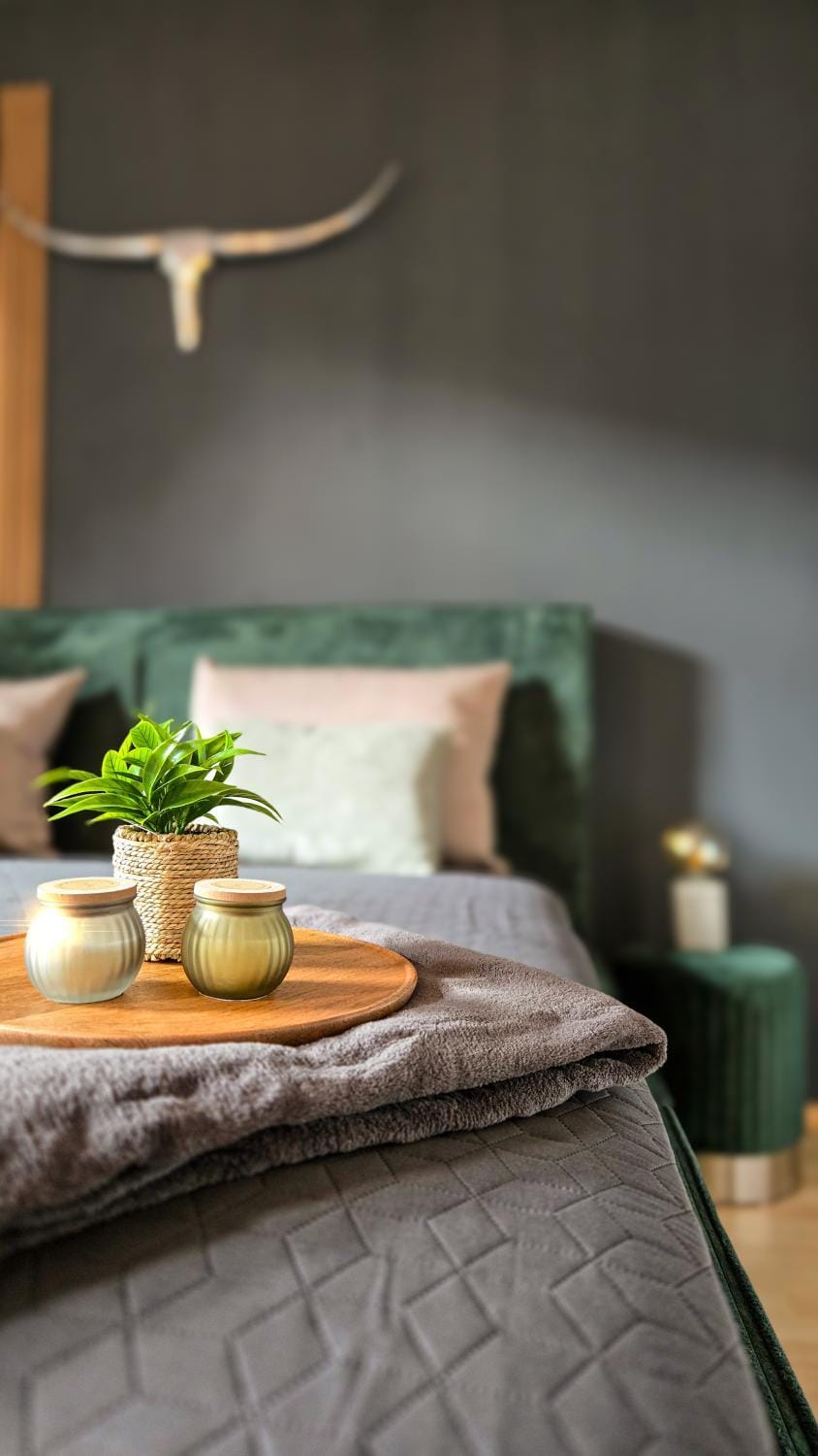 Bed, Living room