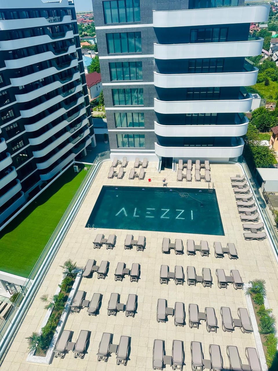 Bird's eye view, Pool view, Swimming pool, sunbed