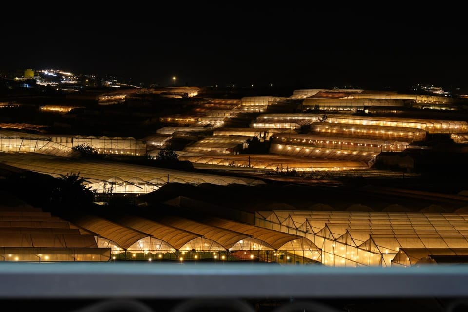 Night, Natural landscape, Bird's eye view, City view
