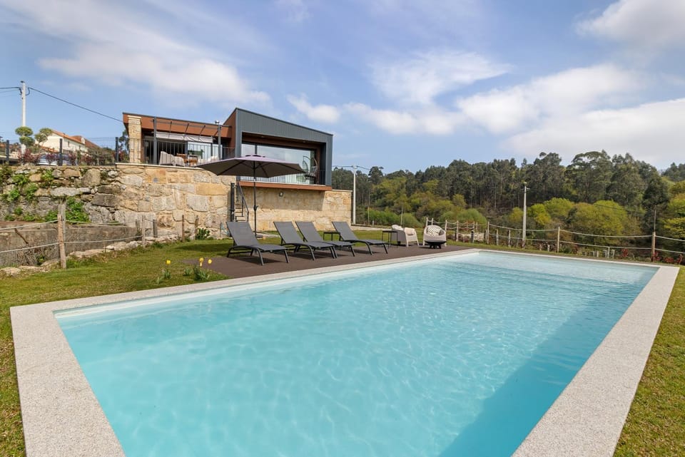 Property building, Living room, Swimming pool