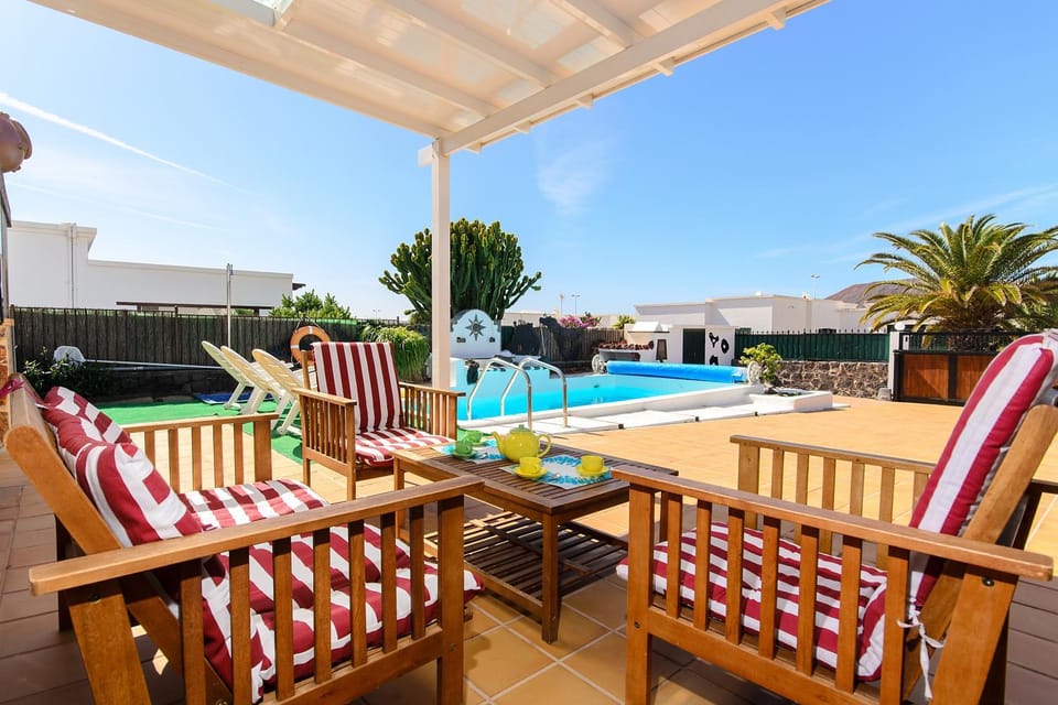 Property building, Living room, Swimming pool