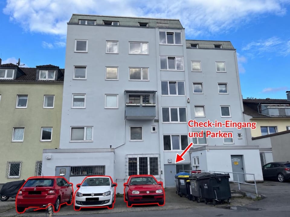 Property building, Street view, Location, Parking