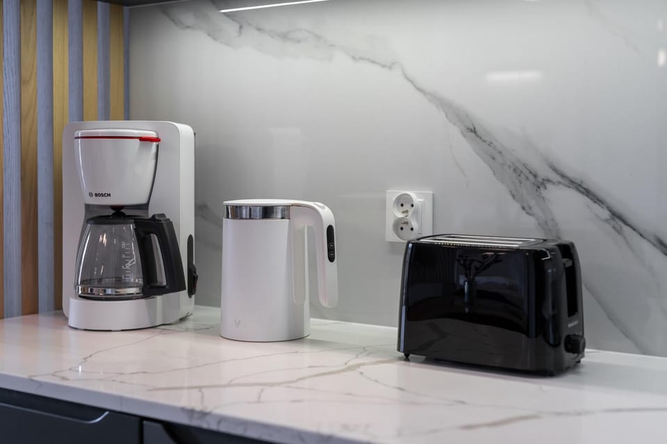 Coffee/tea facilities, Kitchen or kitchenette, toaster