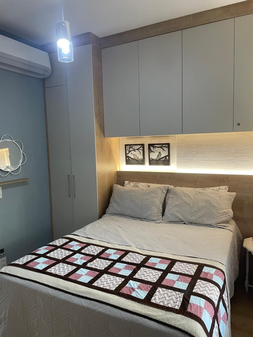 Bed, Photo of the whole room, Bedroom, wardrobe