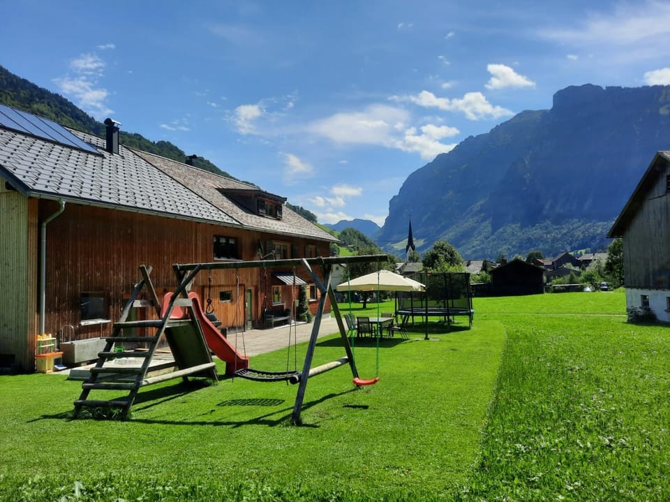 Property building, Children play ground, Garden, View (from property/room), Mountain view
