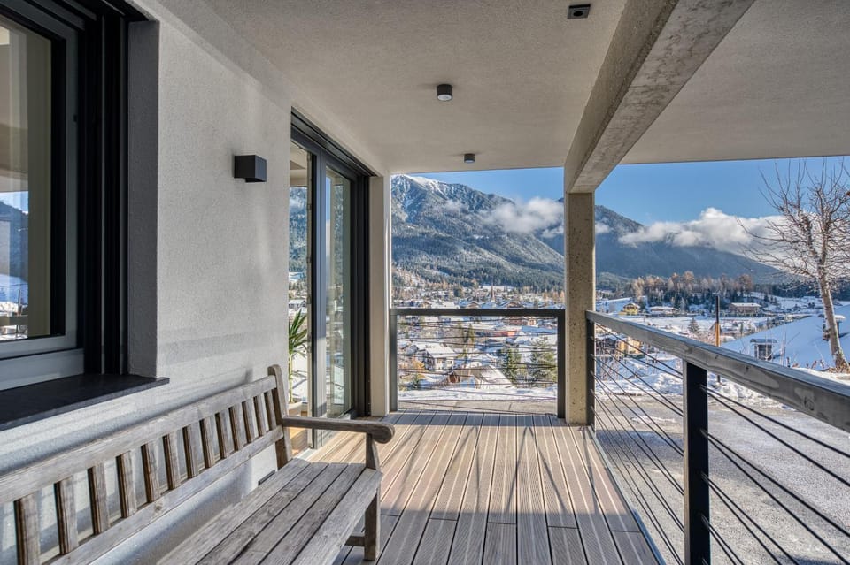 Winter, View (from property/room), Balcony/Terrace, Mountain view