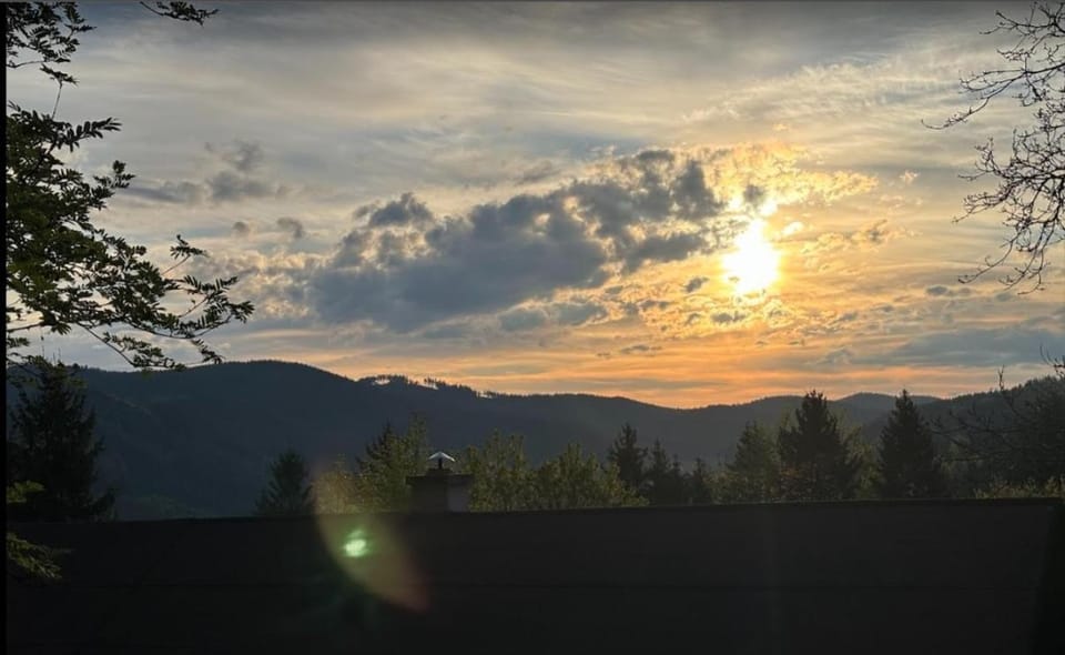 Day, Natural landscape, Mountain view, Sunset