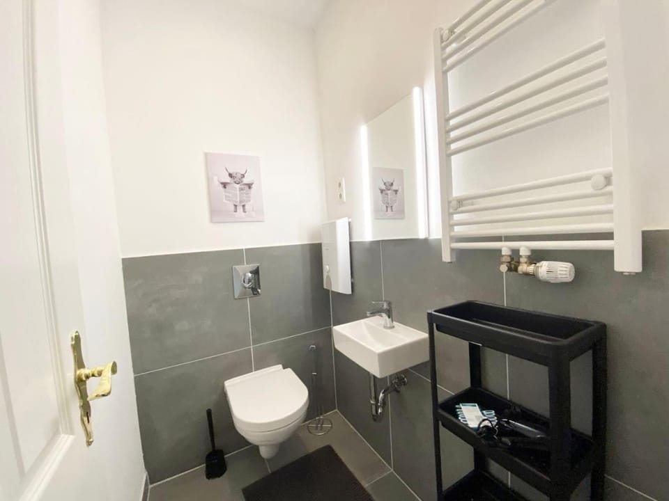 Toilet, Bathroom, towels