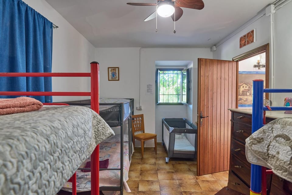 Property building, Living room, Bedroom