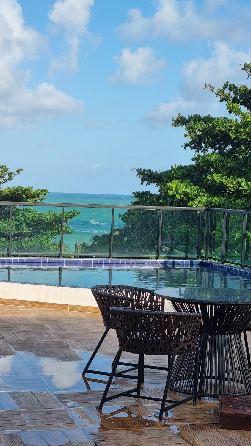 Natural landscape, View (from property/room), Balcony/Terrace, Sea view, Swimming pool