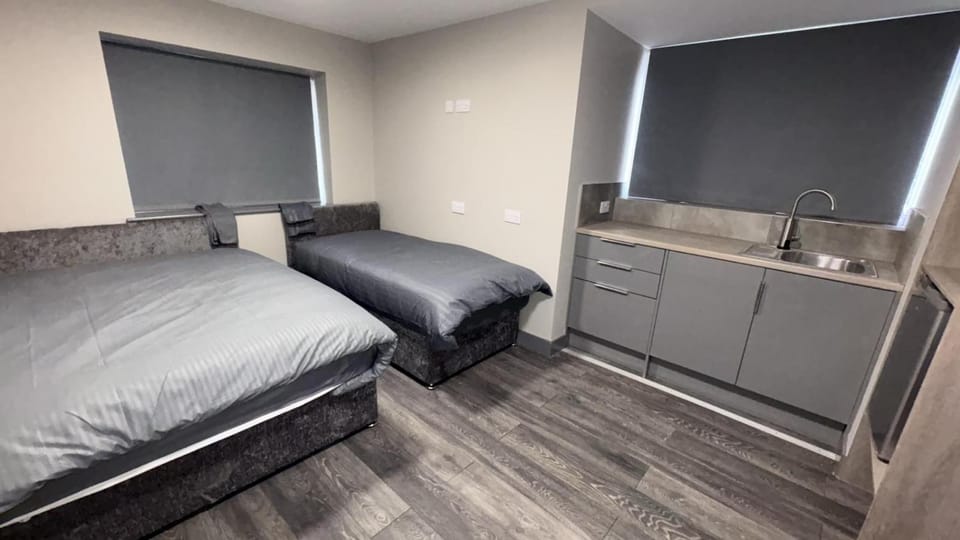 Bed, Kitchen or kitchenette, Photo of the whole room, Bedroom