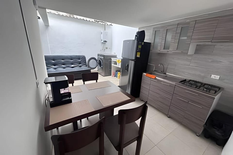 Kitchen or kitchenette, Living room, Dining area