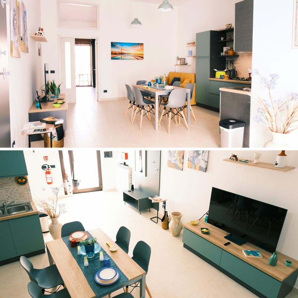 Communal lounge/ TV room, TV and multimedia, Kitchen or kitchenette, Living room, Seating area, Dining area
